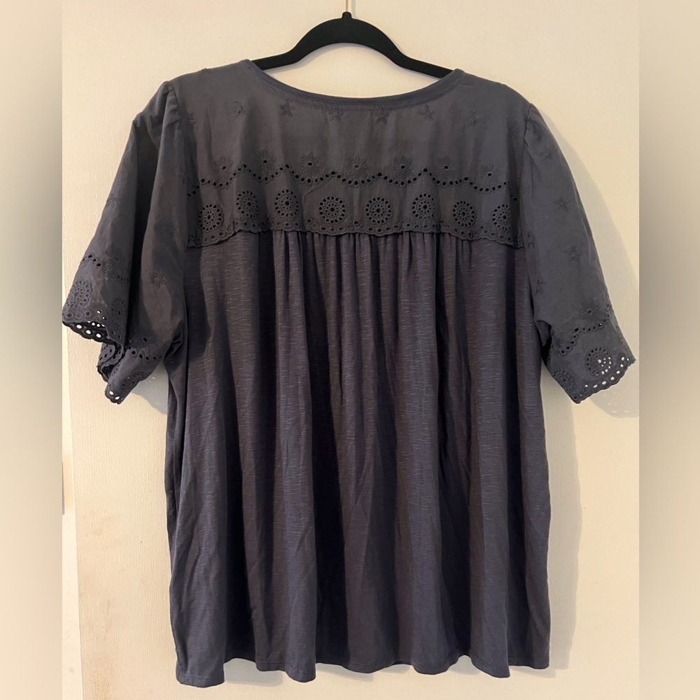 Knox Rose 100% cotton flowy shirt size L (S120) - Picture 5 of 7
